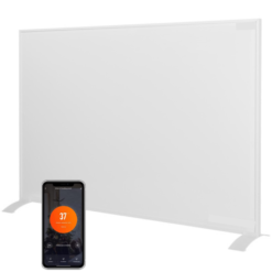 Elektrische verwarming - Infrarood verwarmingspaneel - Infrarood verwarming - 700 watt  - Energiezuinig - Met Wifi - Smart App - Wit