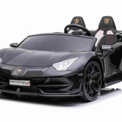 Elektrische kinder auto Lamborghini Aventador SVJ 2-zits - gelicentieerd - 12V7AH, 2 motoren - 2.4Ghz afstandsbediening, MP3, lederen stoel + EVA + gelakt